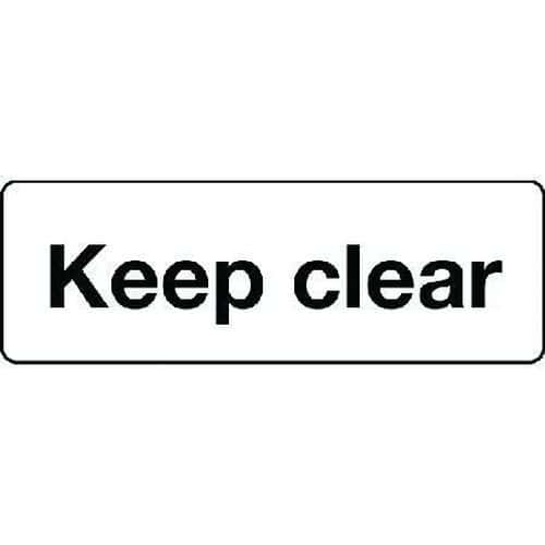 Keep Clear - Sign