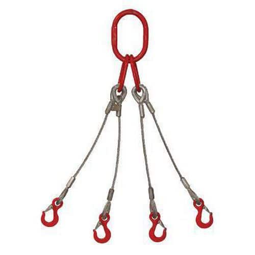 4 Leg Wire Rope Slings for Heavy-Duty Lifting and Transport