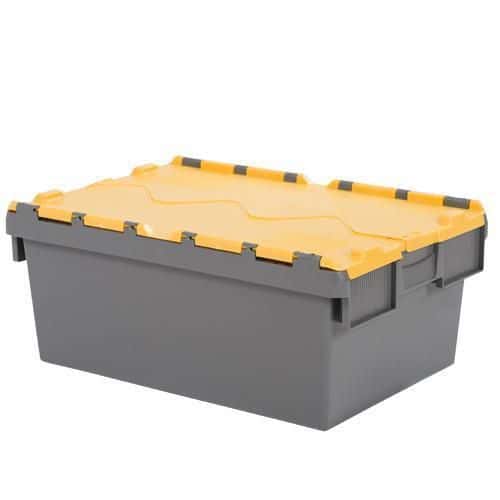 Tote Boxes with Coloured Lids for Secure Storage and Organization