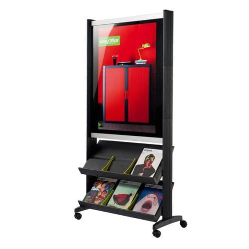 Mobile Literature and Poster Display - Black