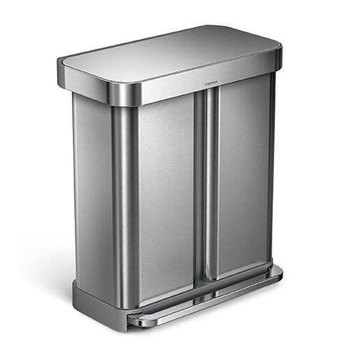 Dual Compartment Pedal Bin- 58 L