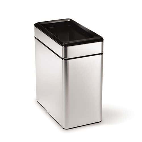 Brushed Steel Open Profile Bin- 10 L