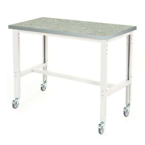 Bott Cubio Mobile Workbench Lino Worktop HxWxD 840-1140x1500x750mm