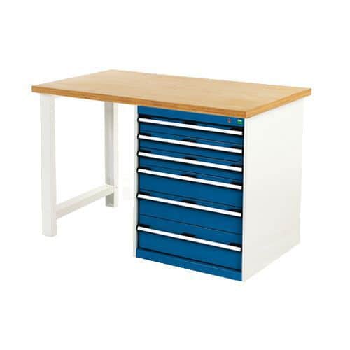 Bott Cubio Heavy Duty Workbench With MPX Worktop HxWxD 940x1500x750mm