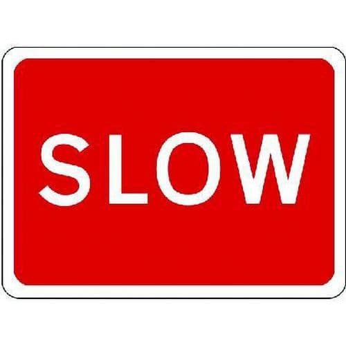 Slow Sign - Traffic Signs
