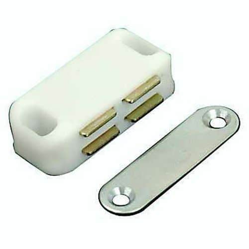 Budget Magnetic Catch - 40mm - 4.0kg Pull - White