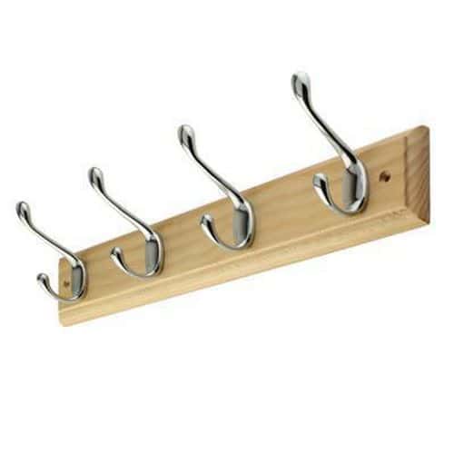 Coat or Changing Room 4 Hook Rack