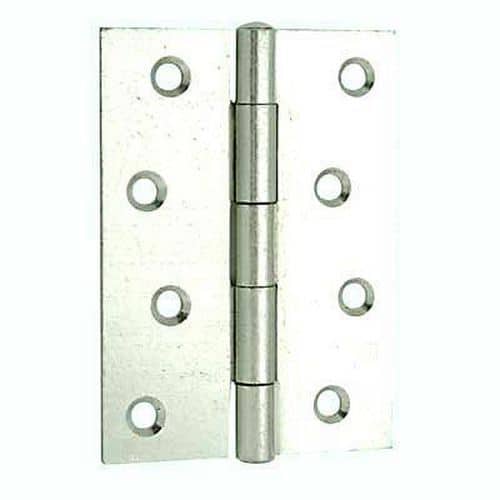 Steel Hinge - 100 x 67mm - Bright Zinc Plated