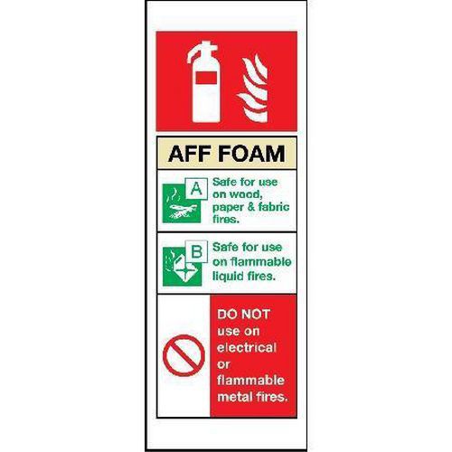 AFF Foam Fire Extinguisher - Sign