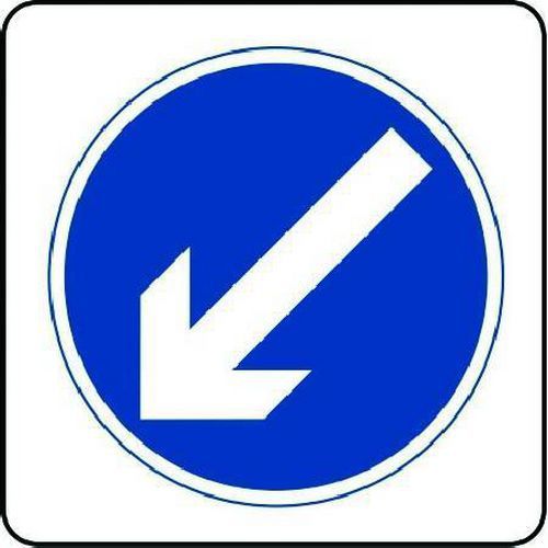 Keep Left - Aluminium Sign