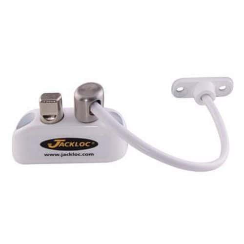 Jackloc Cable Window Restrictor Push & Turn - White