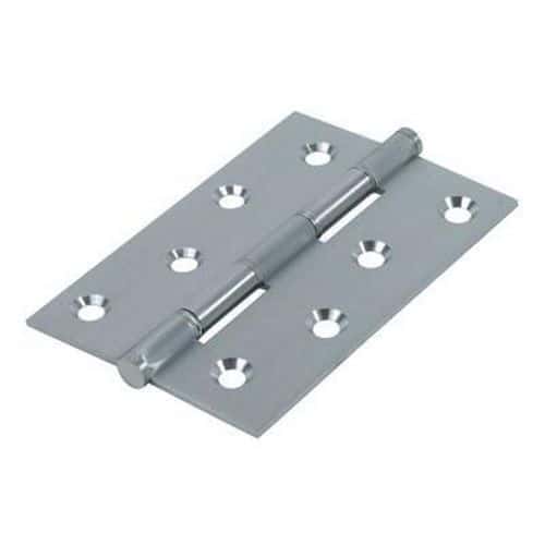 Double Phosphor Bronze Washered Hinge - 102 x 67 x 2.2mm - Satin Chrome