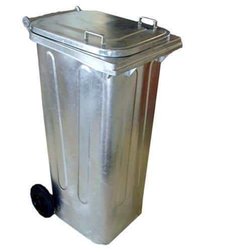 Galvanized Steel Wheelie Bins- 2 Wheels | Recycling & Waste