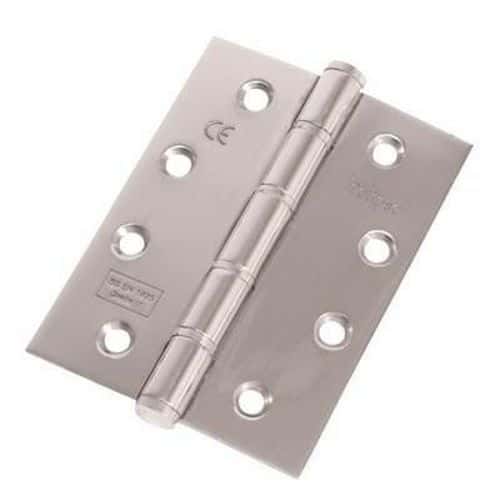 Washered Stainless Steel Hinge - 100 x 76 x 2mm - Polished Stainless Steel