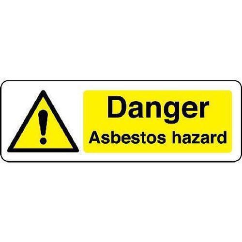 Danger Asbestos Hazard - Chemical Substance Sign