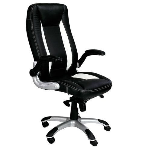 Aire High Back Black Leather Office Chair