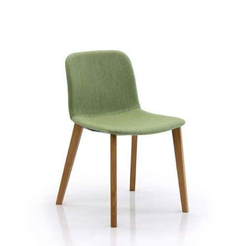 Reception Side Chair - 4 Wooden Legs - Verco Bethan