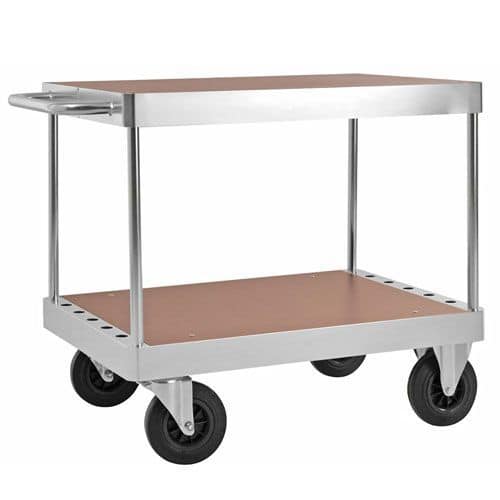 Heavy Duty Double Shelf Table Trolley