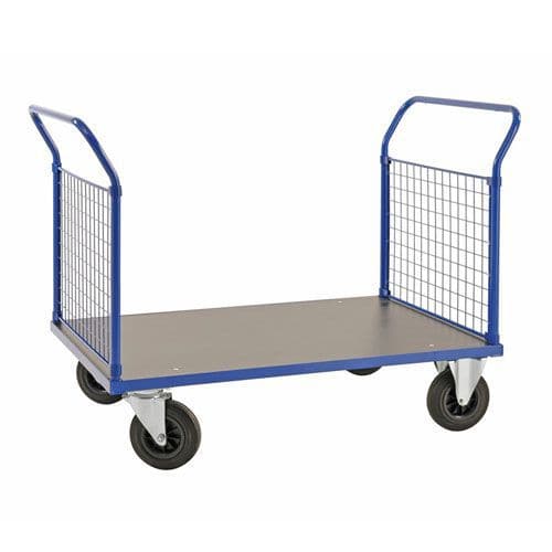 Double Mesh End Platform Truck for Industrial and Commercial Use