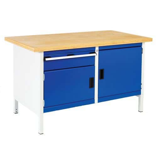 Bott Cubio Heavy Duty Workbench with 1 Drawer & 2 Cupboards