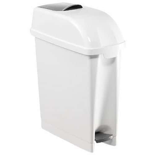 Sanitary Bins With Foot Pedal - Slim Fit - 17L Capacity