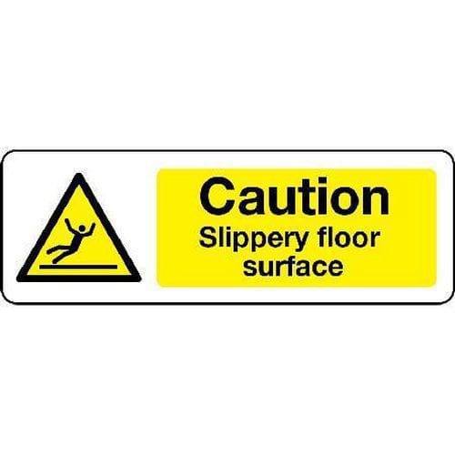 Caution Slippery Floor Surface - Sign