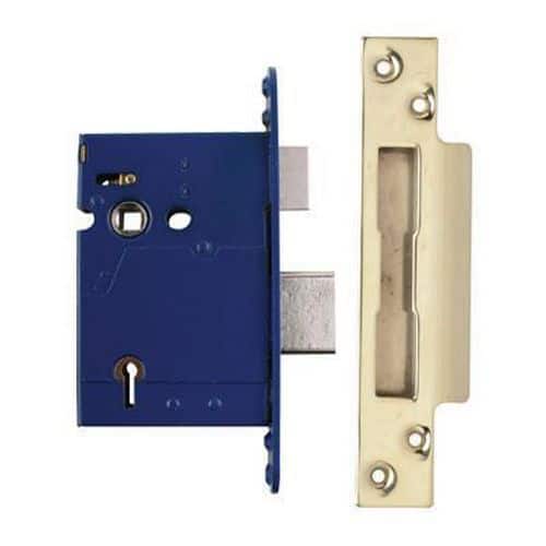 A-Spec BS3621 5 Lever Sashlock - 76mm Case - 57mm Backset - PVD Brass