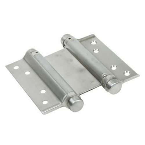 Double Action Spring Hinge - 75mm - Silver