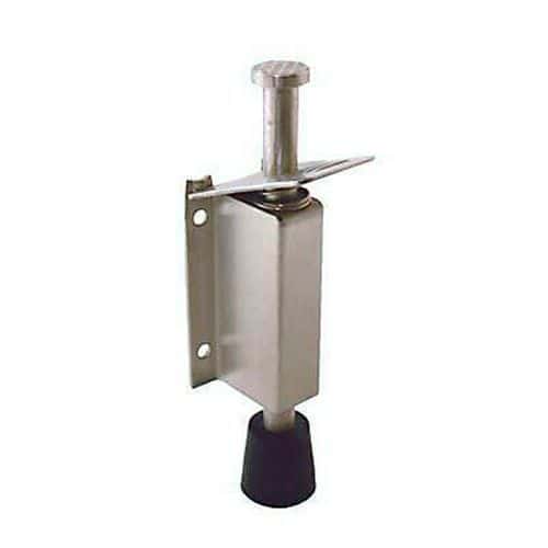 Altro Foot Operated Door Holder - 135mm - Satin Stainless Steel