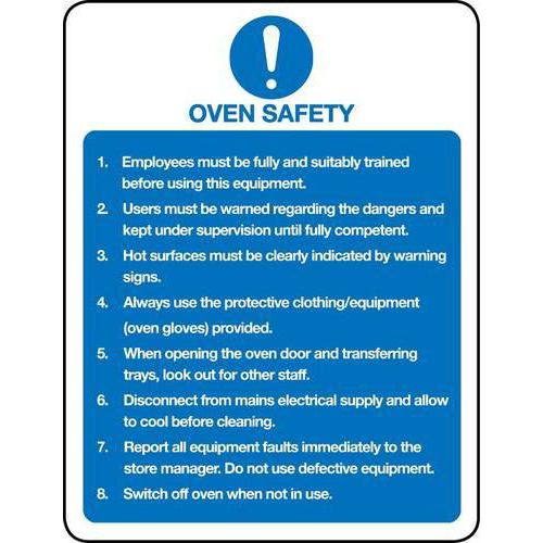 Oven Safety - Sign