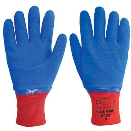 Polyco Blue Grip Gloves - Pack of 12