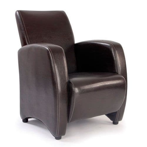 Leatherette Reception Armchair - High Back - Eliza Tinsley Metro