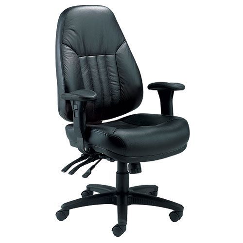 Executive Office Chair - Faux Leather - Ergonomic 24 Hr Use - Rhine