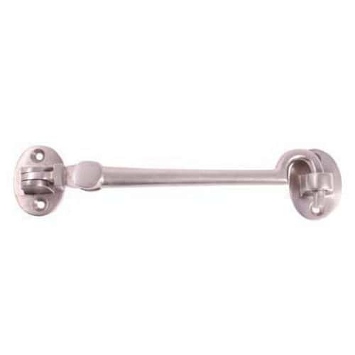 Heavy Silent Cabin Hook & Eye - 150mm - Satin Nickel