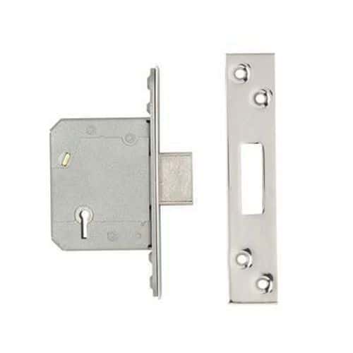 A-Spec BS3621 5 Lever Deadlock - 65mm Case - 44mm Backset - Brushed Stainless