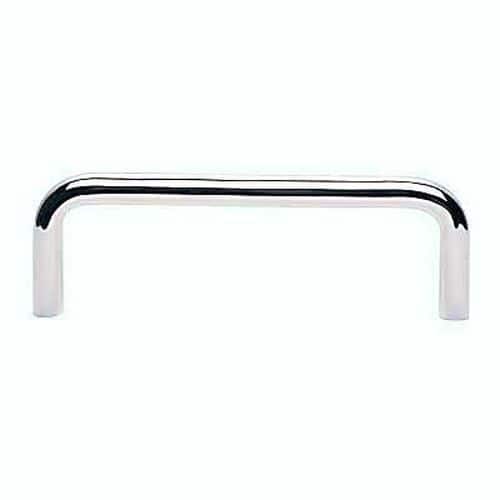 Traditional 9mm D-Bar Cabinet Handle - 96mm Centres - Polished Chrome