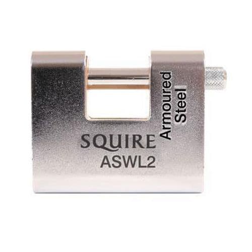 Squire Armoured Steel Shutter Lock - 80mm