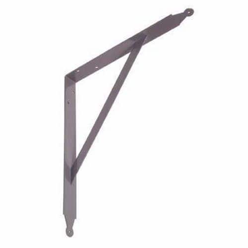 Strong Shelf Brackets With Centre Stay - Grey