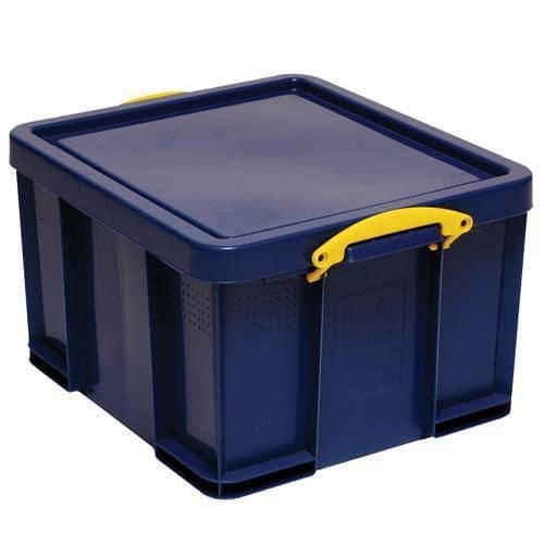 42 L Solid Blue Really Useful Storage Box - Pack of 2