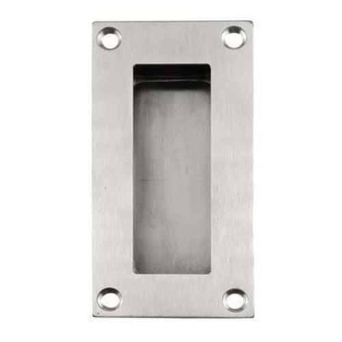 Altro Rectangular Flush Handle - 51 x 102mm - Satin Stainless Steel