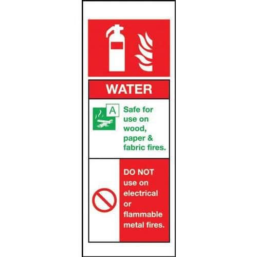 Water Fire Extinguisher - Sign