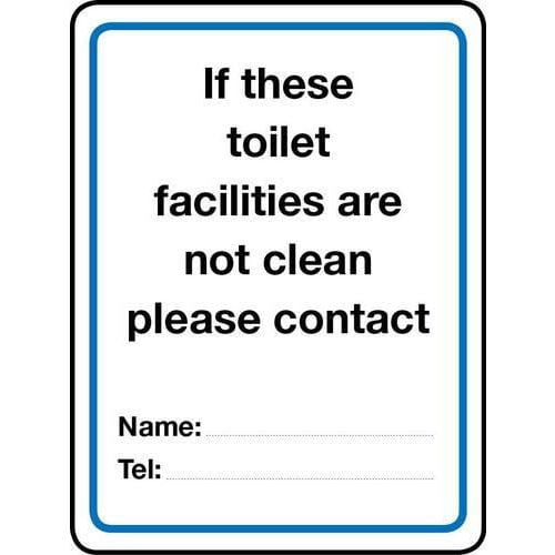 If These Toilet Facilities Are Not Clean Sign