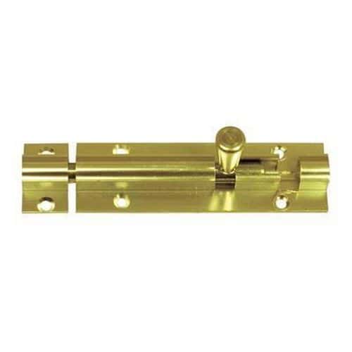 Straight Barrel Bolt - 150 x 32mm - Polished Brass