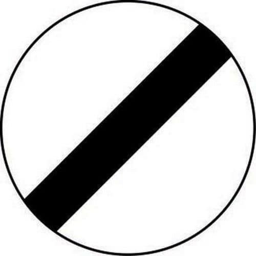 National Speed Limit - Class 2 Sign