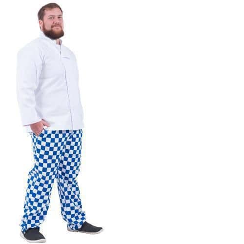 Blue Checked Chef Trousers
