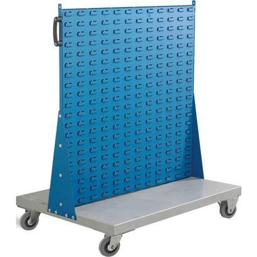 Double Sided Louvre Panel Trolley without Bins