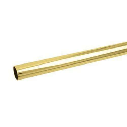 25mm Round Steel Tube - 1219mm Length - Brass Plated