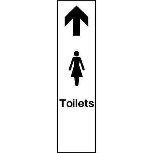 Female Toilets Push Plate Sign