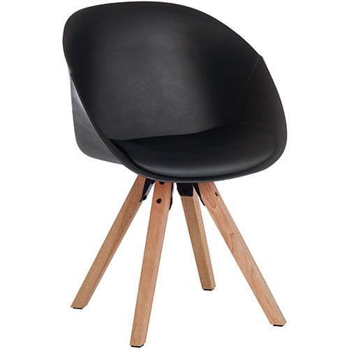 Office Reception Tub Chairs - Pack of 2 - Plastic Shell - Eames