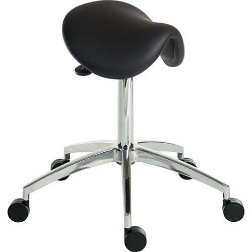 Sit/Stand Cushioned Saddle Stool